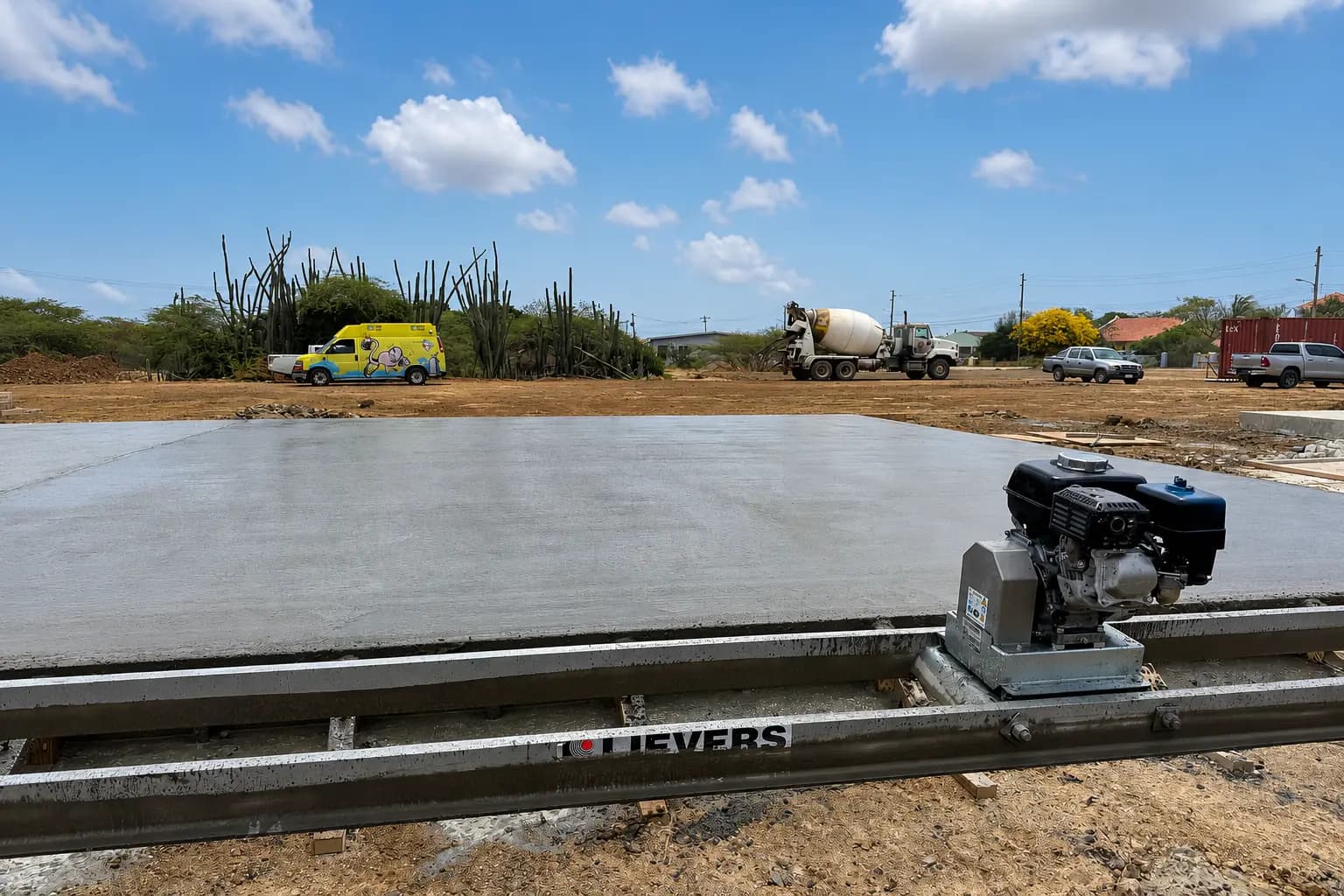 Seventy years in fresh concrete.